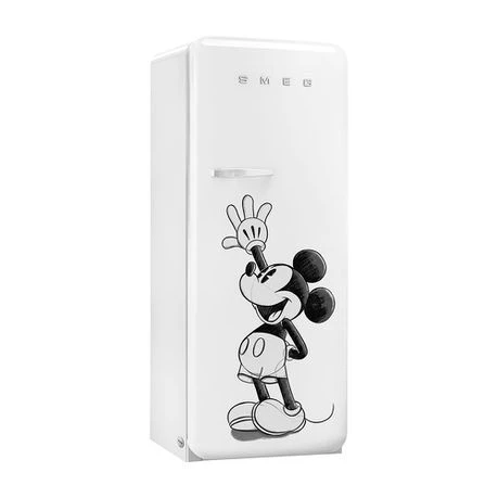 Smeg FAB28RDMM5 50's Style Refrigerator Mickey Mouse Deco
