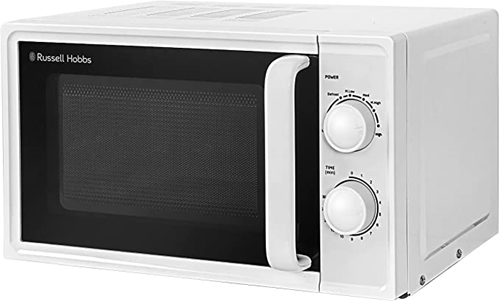 Russell Hobbs Textures 17 Litre White Manual Microwave