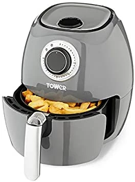 Tower T17055GRY Air Fryer Oven with Rapid Air Circulation and 30 Min Timer, 3.2 Litre, Grey