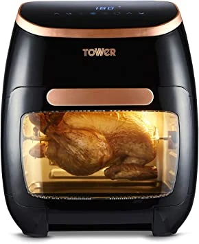 Tower Xpress Pro T17039RGB Vortx 5-in-1 Digital Air Fryer Oven with Rapid Air Circulation, 60-Minute Timer, 11 L, 2000 W