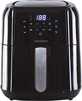 Daewoo 5.5L Digital Air Fryer, Healthy Low Fat No Oil Cooking, Baking, Frying and Roasting, with Automatic Shut Off and Overheat Protection