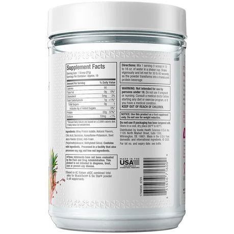 MuscleTech Iso Whey Clear Pink Tropical Punch - 1.21lbs (508g)
