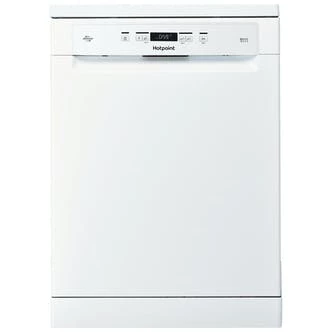 Hotpoint HFC3C26W 60cm Ecotech Dishwasher White 14 Place Setting E Rated