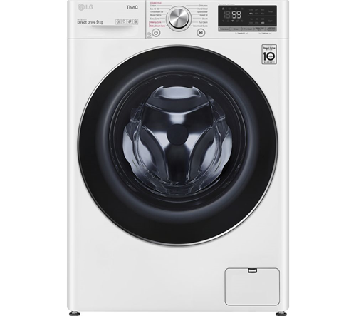 LG TurboWash with AI DD V7 F4V709WTSE WiFi-enabled 9 kg 1400 Spin Washing Machine - White
