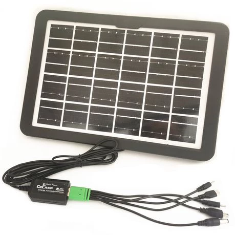 Solar Panel Charging Station-8W/6V Charging Panel With USB Multi Head Cable