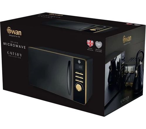 SWAN Gatsby SM22045BLKN Solo Microwave - Black