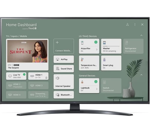 LG 43UP78006LB 43" Smart 4K Ultra HD HDR LED TV with Google Assistant & Amazon Alexa