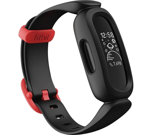FITBIT Ace 3 Kid's Fitness Tracker - Black & Red, Universal