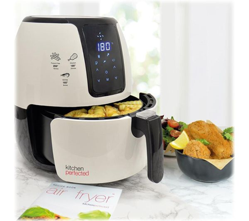 KITCHEN Perfected E6703WI Air Fryer - Cream & Black