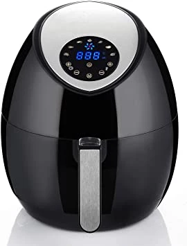 Uten Fryers 3.2L Air Fryer with Detachable Basket, Timer and Fully Adjustable Temperature Control for Healthy Oil Free & Low Fat Cooking, 1400W, 3.2L