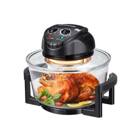 Durable 8 In 1 Convection Halogen Oven Electric Air Fryer 20L - Black