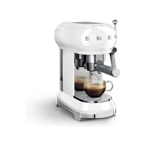 Smeg 50's Retro Style Espresso Coffee Machine - Glossy White