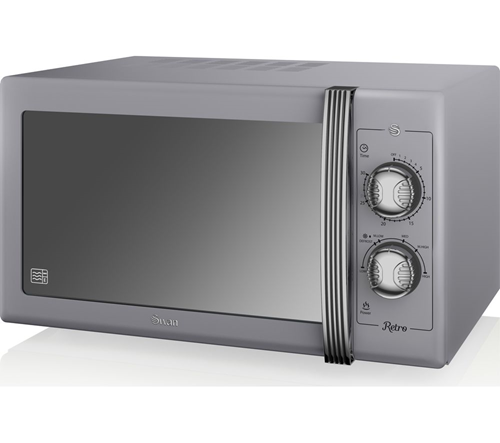SWAN Retro SM22070GRN Solo Microwave - Grey