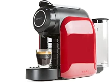 Delta Q - Qool Evolution Red - Capsule Coffee Maker - 19 Bars of Pressure - Espresso - Automatic Programming - Delta Q System