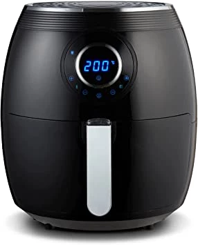 Tower T17057BLK Digital Air Fryer Oven with Rapid Air Circulation and 60 Min Timer, 6.5 Litre, Black