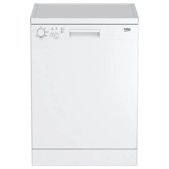 Beko DFN05320W 60cm Dishwasher in White, 13 Place Setting E Rated