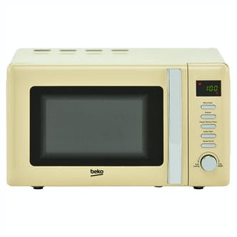 Beko MOC20200C Retro Style Microwave Oven in Cream, 20 Litre 800W