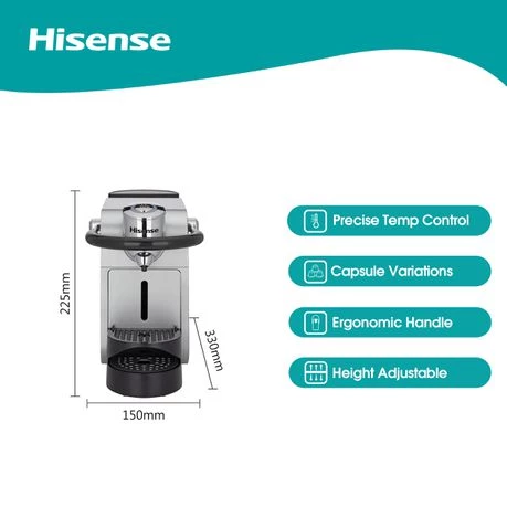 Hisense Capsule Coffee Machine - Silver