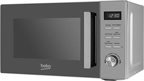 Beko MOF20110X Solo Microwave with Digital Programmer, 20 Litre, 800 W, Stainless Steel [Energy Class A]