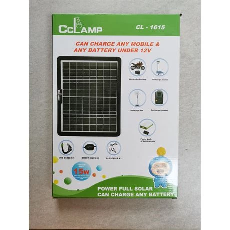 Solar Panel Charging Station -15W Charging Panel With USB Multi Head Cable