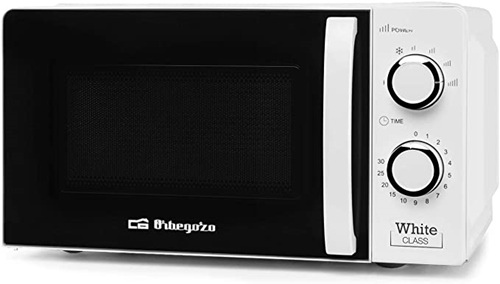 Orbegozo Microwave with 20 litre capacity, 6 operating levels, timer up to 30 minutes, 700 W power 700 W white
