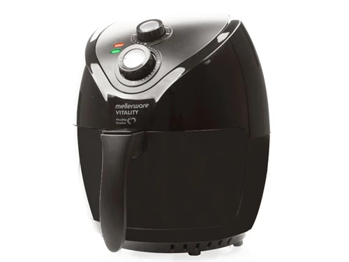 Mellerware Air Fryer With Timer Manual Plastic Black 2.6L 1400W "Vitality" (27102A)