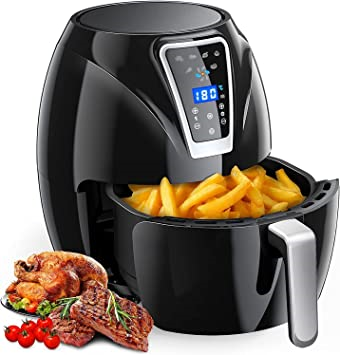 [2021 Upgrade] Air Fryer with Cookbook, 1300W Power Air Fryer with Digital Display
