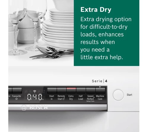 BOSCH Serie 4 SMS4HAW40G Full-size WiFi-enabled Dishwasher - White