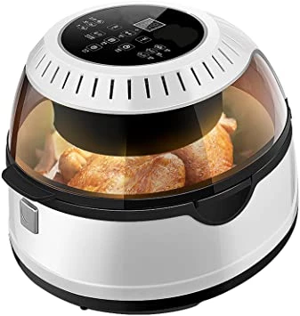 1100W Air Fryer for Home Use, 13L Fully Automatic Air Fryer Toaster Oven, Rapid Heating Fryer with LCE Display, Oil-Free Cooking