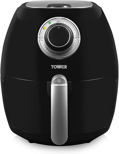 Tower T17005 Health Manual Air Fryer Oven with Rapid Air Circulation and 30 Min Timer, 3.2 Litre, Black