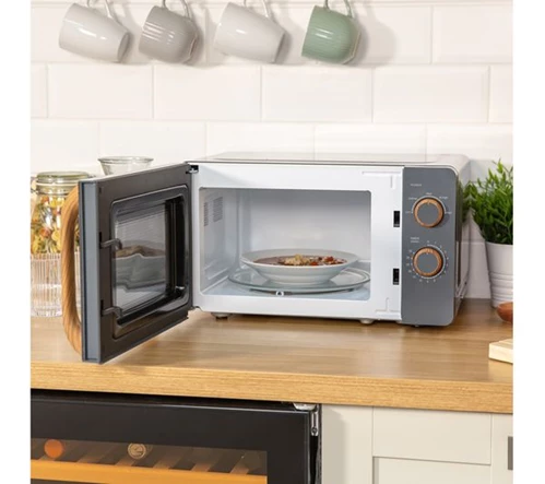 RUSSELL HOBBS Scandi RHMM713G Compact Solo Microwave - Grey