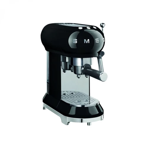 Smeg Retro Espresso Coffee Machine - Glossy Black
