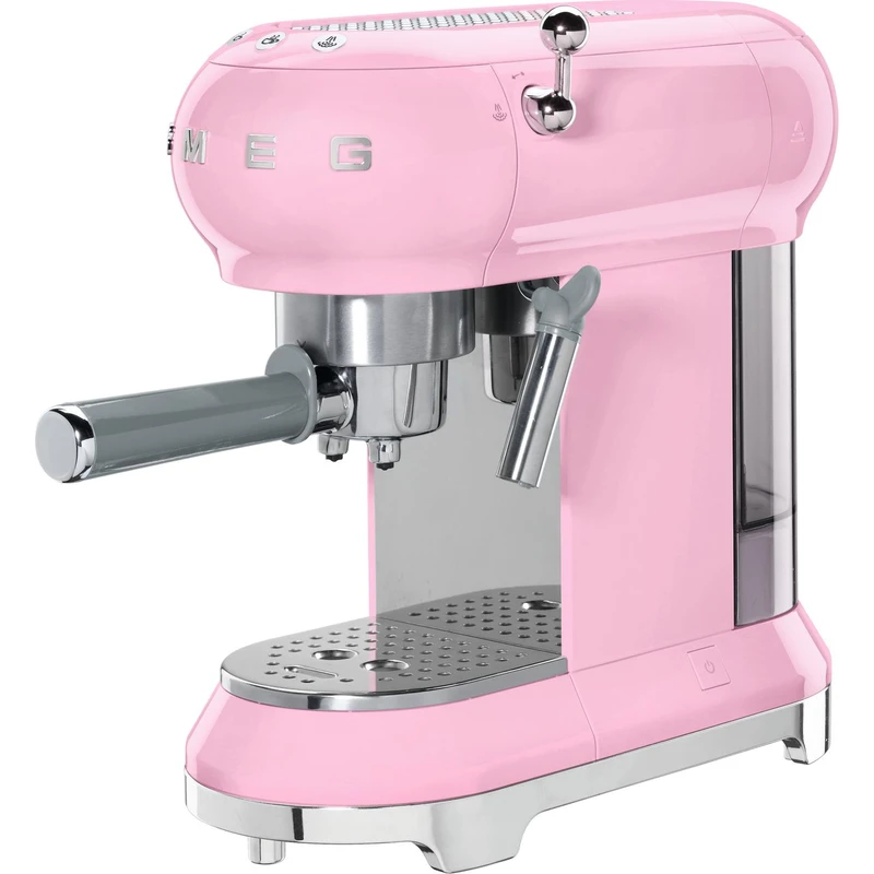 Smeg 50's Retro ECF01PKUK Espresso Coffee Machine - Pink