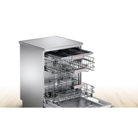 Bosch - 14 Place Dishwasher - Silver